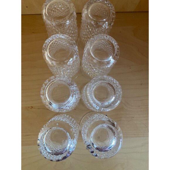 Set of 8 Vintage Waterford Alana Flat Tumblers 12 oz 4.5" H 1970s/80s Gothic Fon - Picture 8 of 13